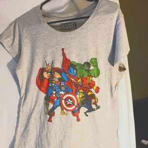 Marvel shirt.